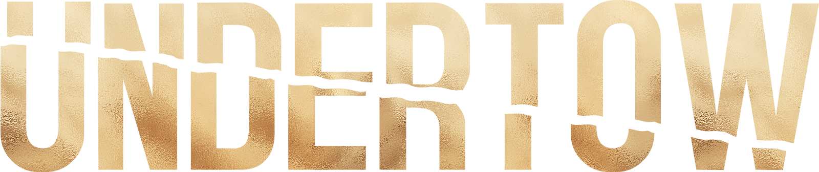 "Undertow" title card art with gold foil texture.