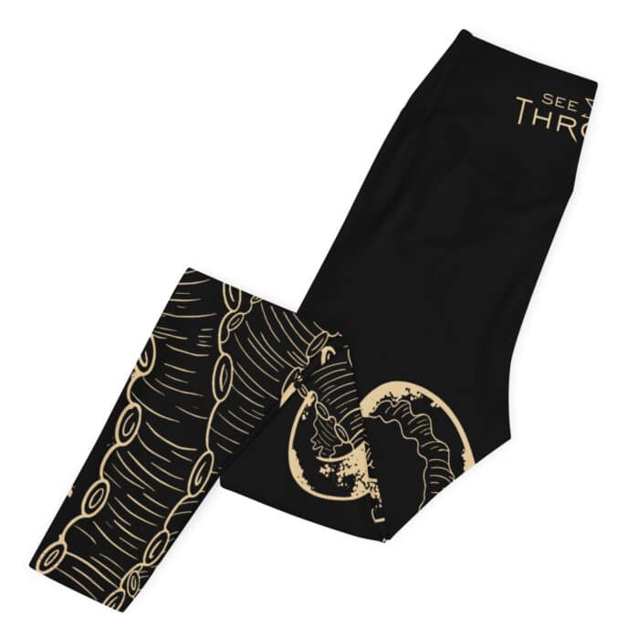 "Undertow" Kraken Yoga Leggings - Image 6